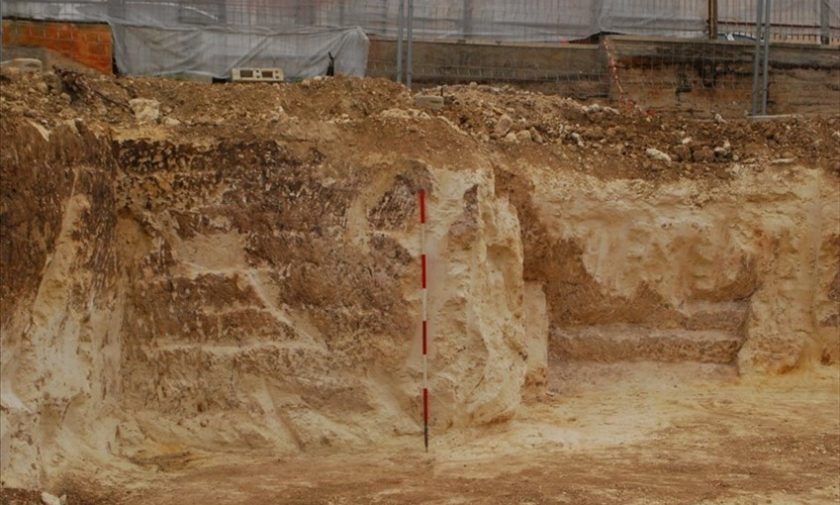 Gli scavi nell'area tra via Fanelli e via Fortunato