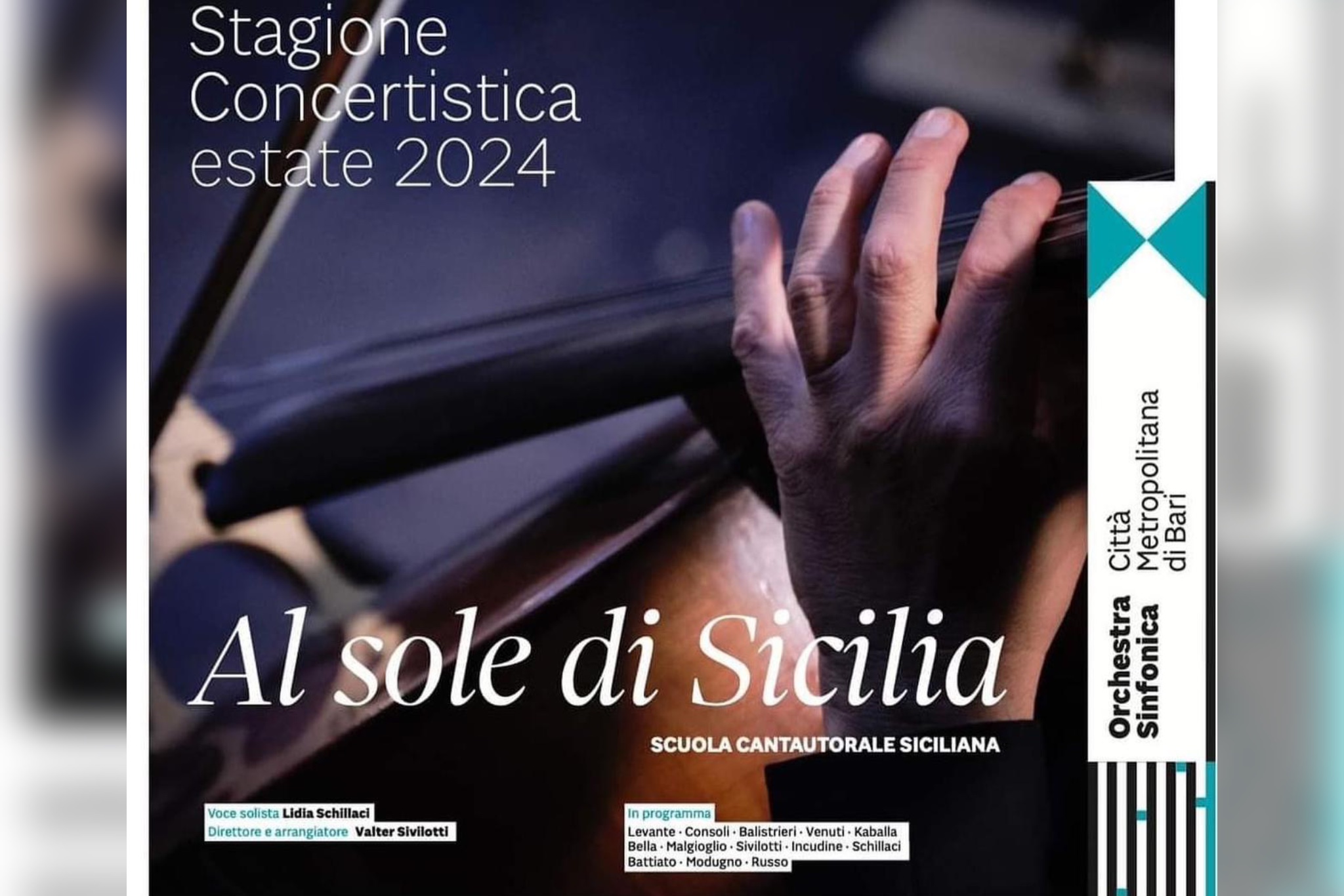 Appuntamento con l’Orchestra sinfonica metropolitana di Bari