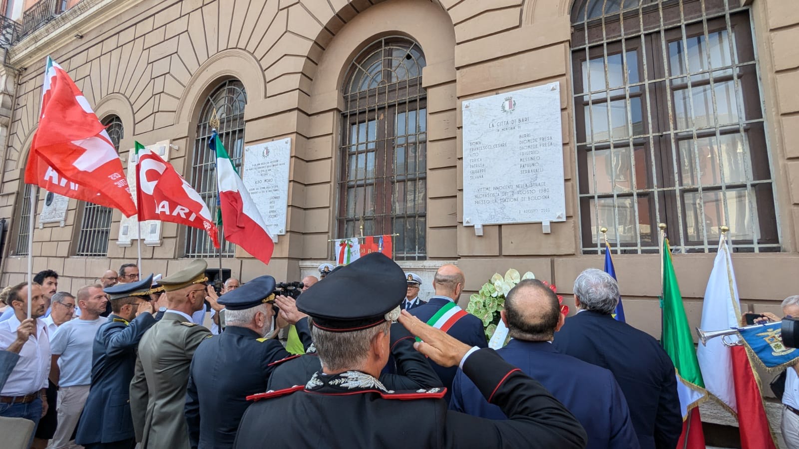 44^ anniversario della strage di Bologna: Bari ricorda le vittime