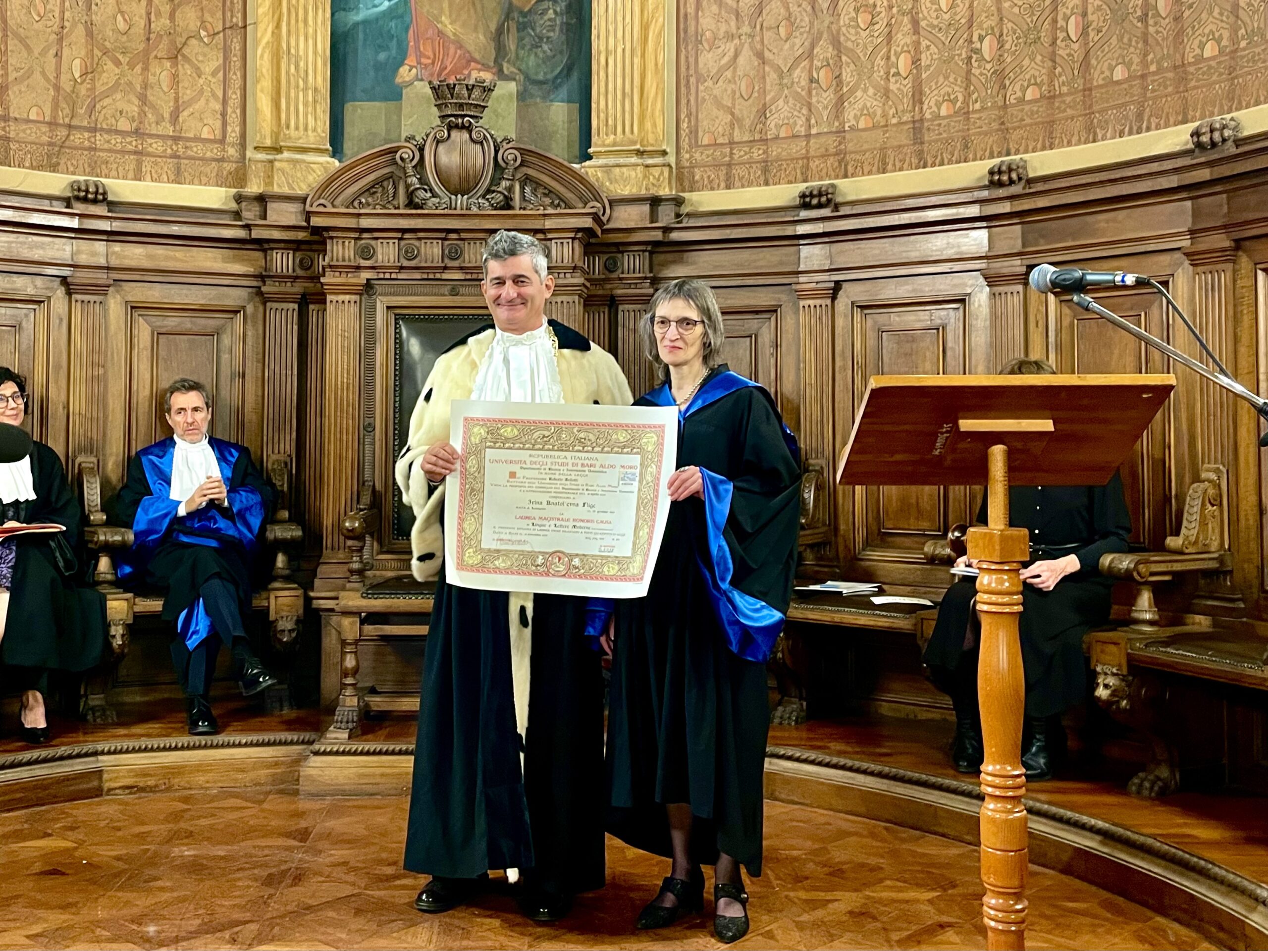 Laurea honoris causa in Lingue e Letterature Moderne a Irina Flige, storica, geografa e attivista russa
