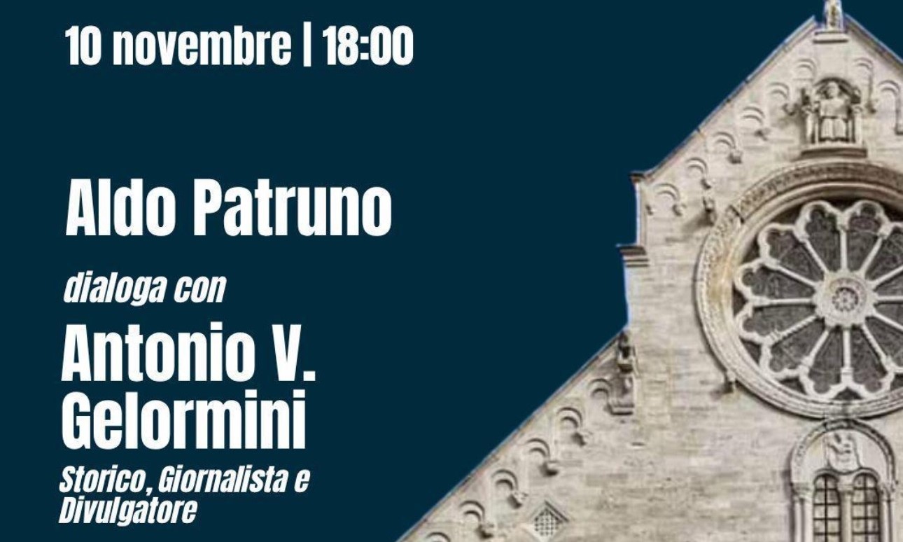 “Storia, Luce e Rosoni”: Aldo Patruno dialoga con Antonio Gelormini per riscoprire la meraviglia del patrimonio pugliese